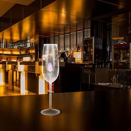 Miniatura 5 de DOITOOL Copa de vino rosa, copa de vino de cristal, copa de vino tinto, copas de cóctel para boda, fiesta de cumpleaños, festival