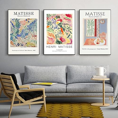 Póster de Henri Matisse Exposición abstracta de Matisse Fotos Estéticas Galería Exposición Reproducción Carteles Obra de arte moderno Bodegón