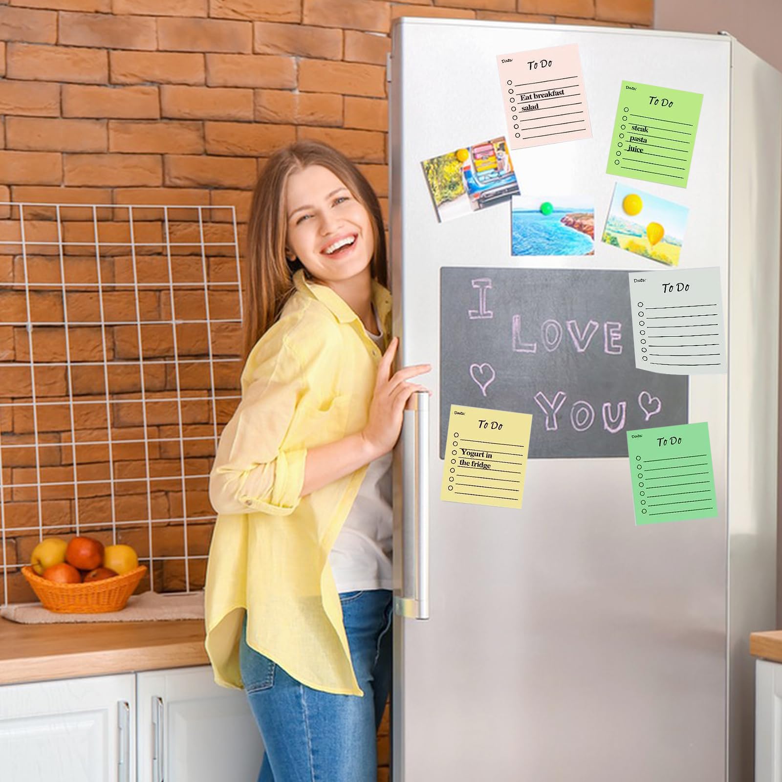 Note Adesive Riposizionabili D.I.Y With Toga - 80 Pezzi, 4x3cm, Nero/Bianco - Foto 6