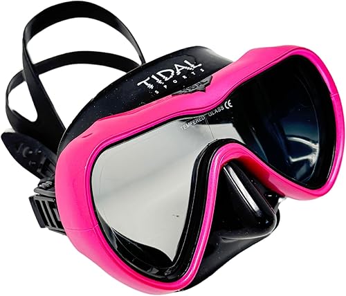 Miniatura 12 de Máscara Tidal - Máscara de Buceo Anti-Vaho Avanzada para Buceo, Esnórquel, Buceo Libre y Natación. Lente Única de Vidrio Templado de Ángulo Amplio.