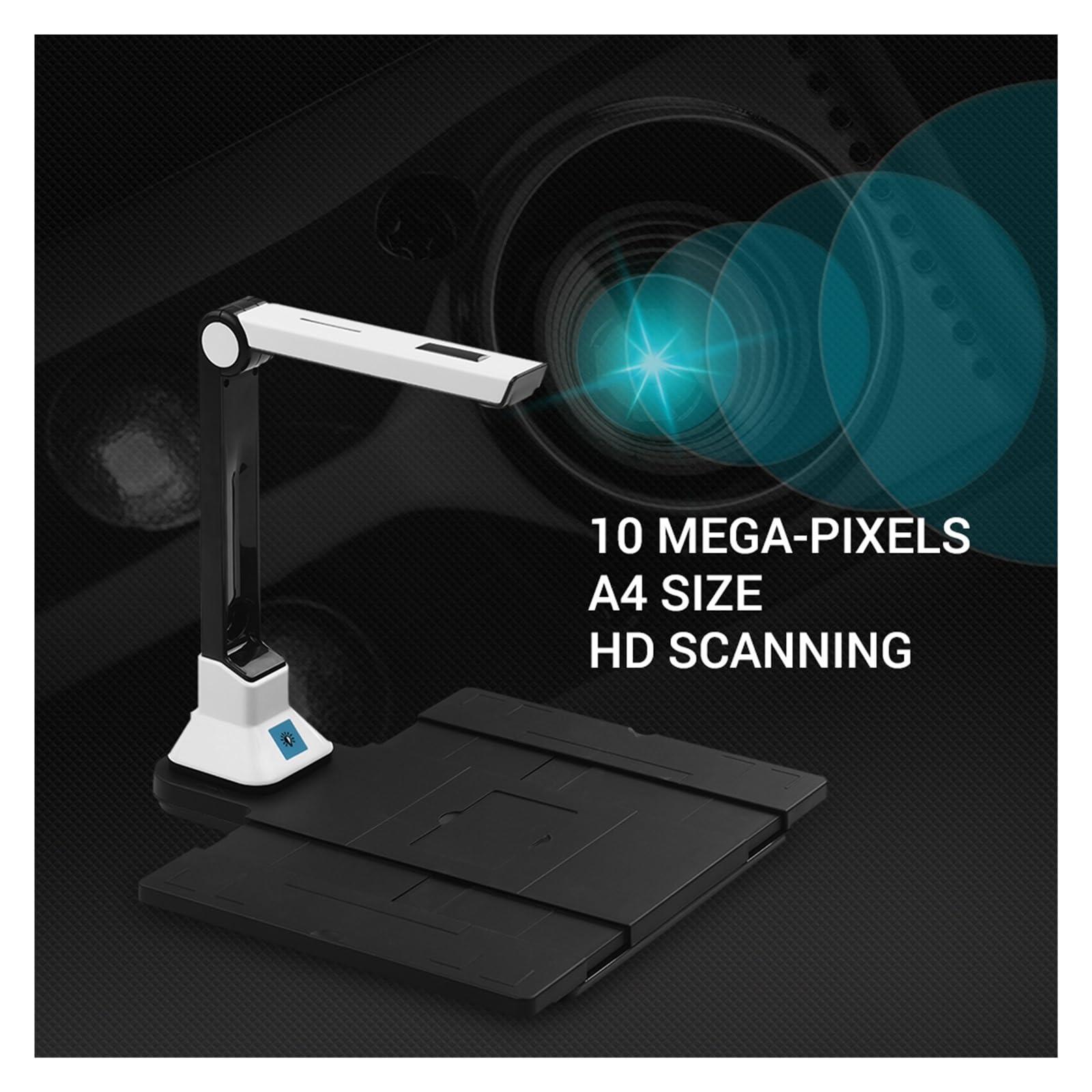 Scanners de Documents, Capture de Scanner Portable BK50 de 10 mégapixels, caméra de Document de Format A4 for la Reconnaissance de Documents de fichiers de Cartes