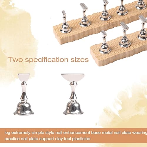 Miniatura 39 de ANGNYA Soporte para uñas a presión, 2 juegos de soportes para uñas Aurora para pintar uñas a presión con 96 piezas de masilla adhesiva reutilizable