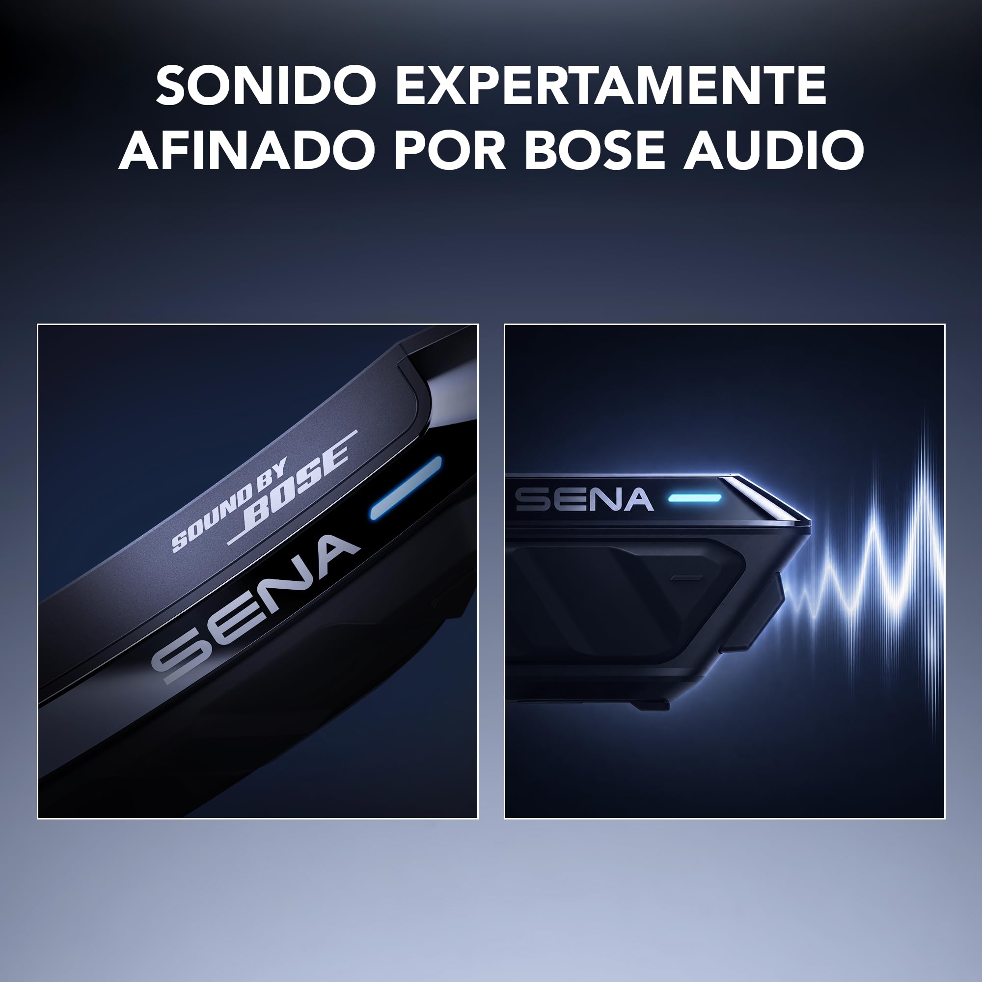 Sena Spider X Slim Comunicador Motocicleta Mesh Intercom Auriculares