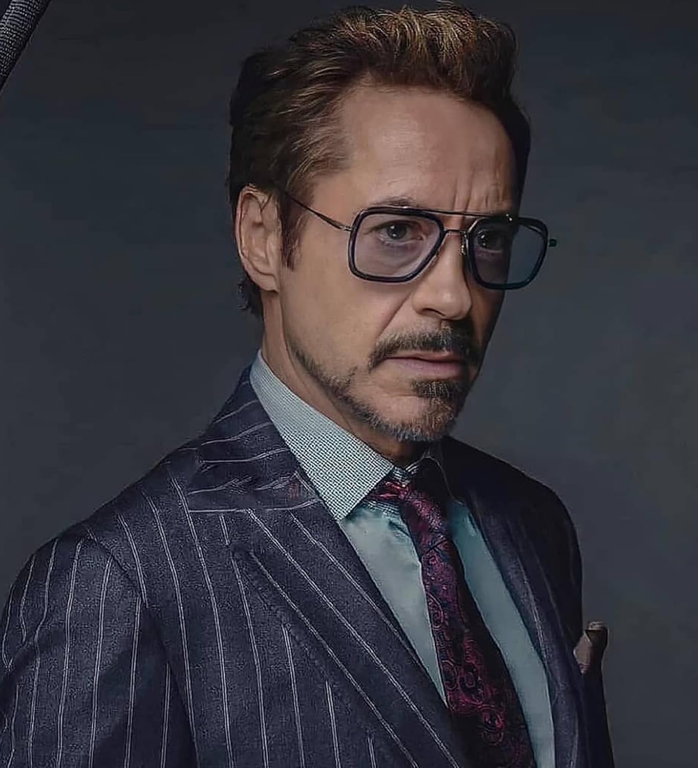 Tony Stark Polarized Sunglasses for Men – Women Vintage Aviator Square Metal Frame Iron Man Edith Glasses - Image 3