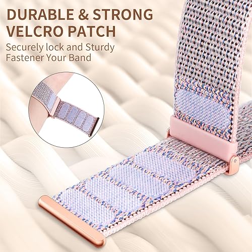 Miniatura 3 de HEARTBOOM Paquete de 3 correas deportivas de nailon compatibles con Apple Watch de 1.575 pulgadas, 1.732 pulgadas, 1.494 pulgadas, 1.614 pulgadas,