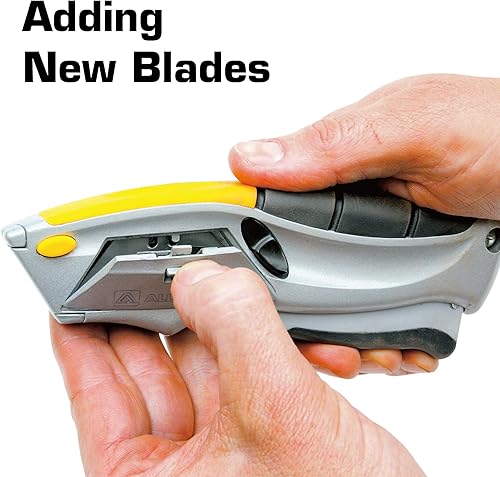 Miniatura 6 de Alltrade 150003 - Cuchillo utilitario para apretar, apriete automático, 6 cuchillas resistentes con almacenamiento, cuchillos de caja, embalaje de