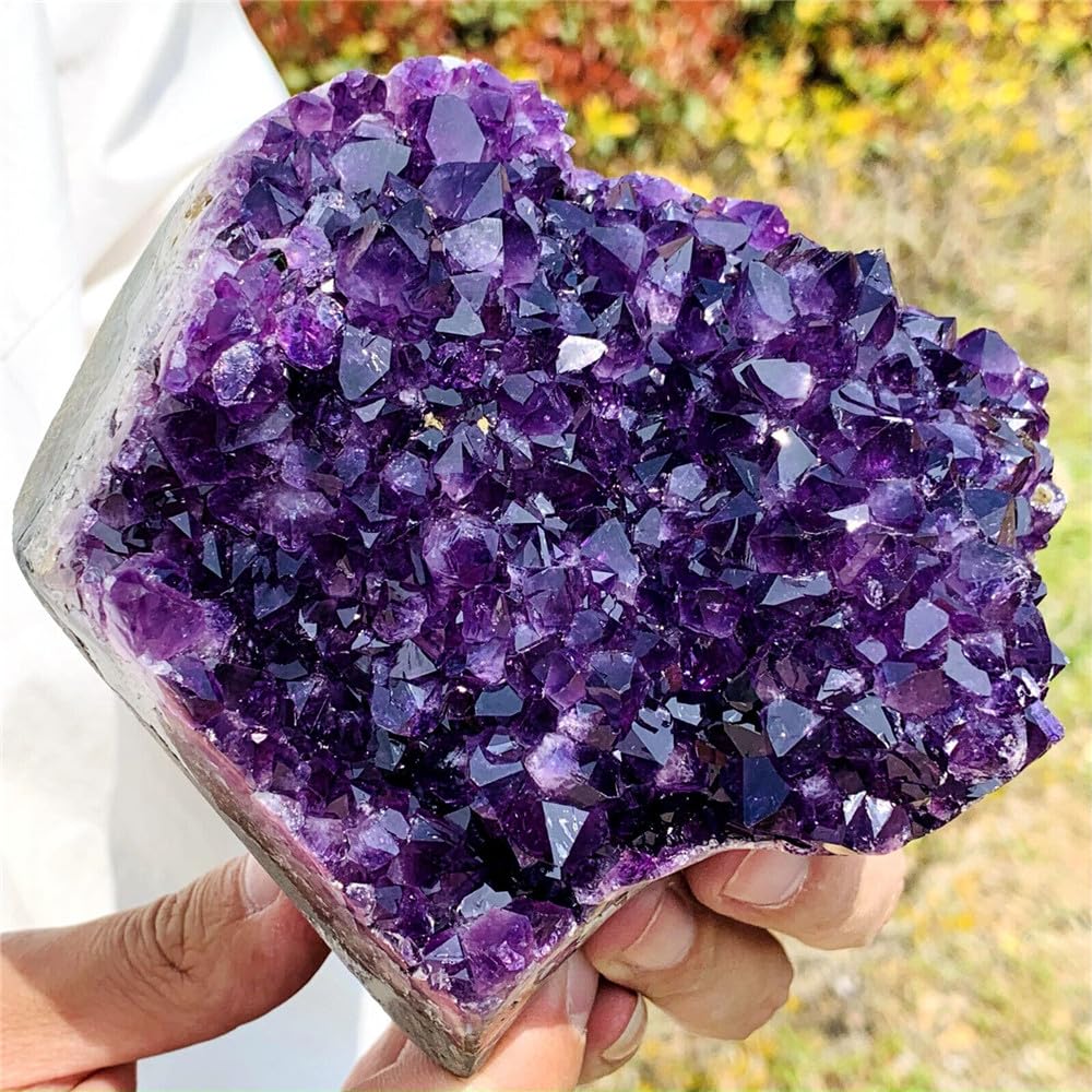 1 Pieza de 100-150 g de geoda de Amatista, Cristal Morado, Cuarzo, racimo, Huevo de Trueno de ensueño Cristal Natural en Bruto