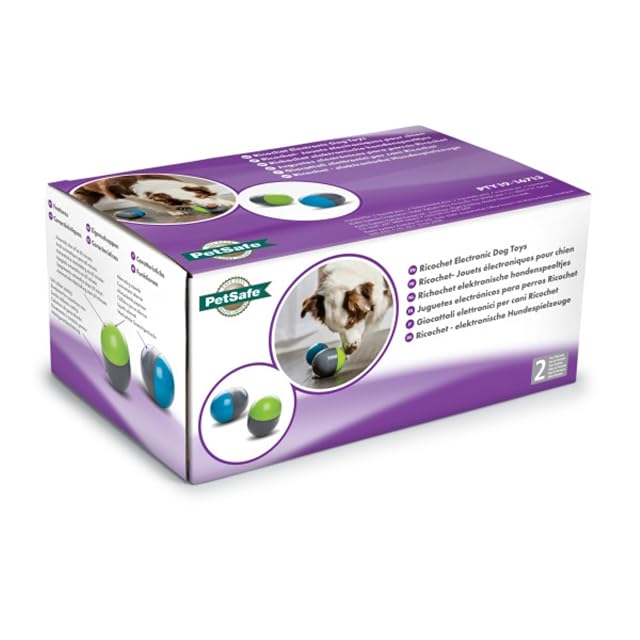 Foto 3 de 3 de PetSafe Ricochet - Juguete Interactivo Electrónico para Perros, 2 Bolas, Juego de Sonido, Estimulación…