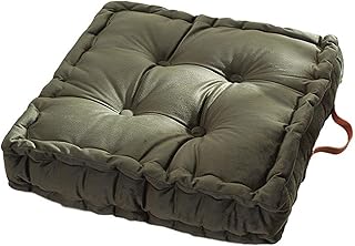 Cuasting - Cuscino per sedia in velluto olandese tatami addensare cuscino quadrato per casa ufficio sedia Pad - armygreen
