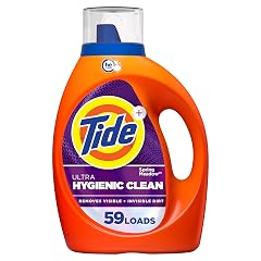 Tide Ultra Hygienic Clean Liquid Laundry Detergent Spring Meadow Scent 84 fl oz 59 Loads Removes visible and