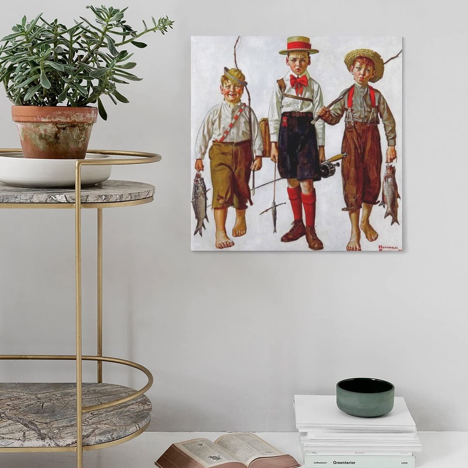 ノーマンロックウェル child on father's 額付き Amazon.co.jp