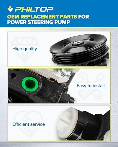 Miniatura 551 de PHILTOP Bomba de dirección asistida 20-806 OE apta para Aveo5 2007 2008, Aveo 2008, bomba de asistencia asistida 96801443, bombas de dirección