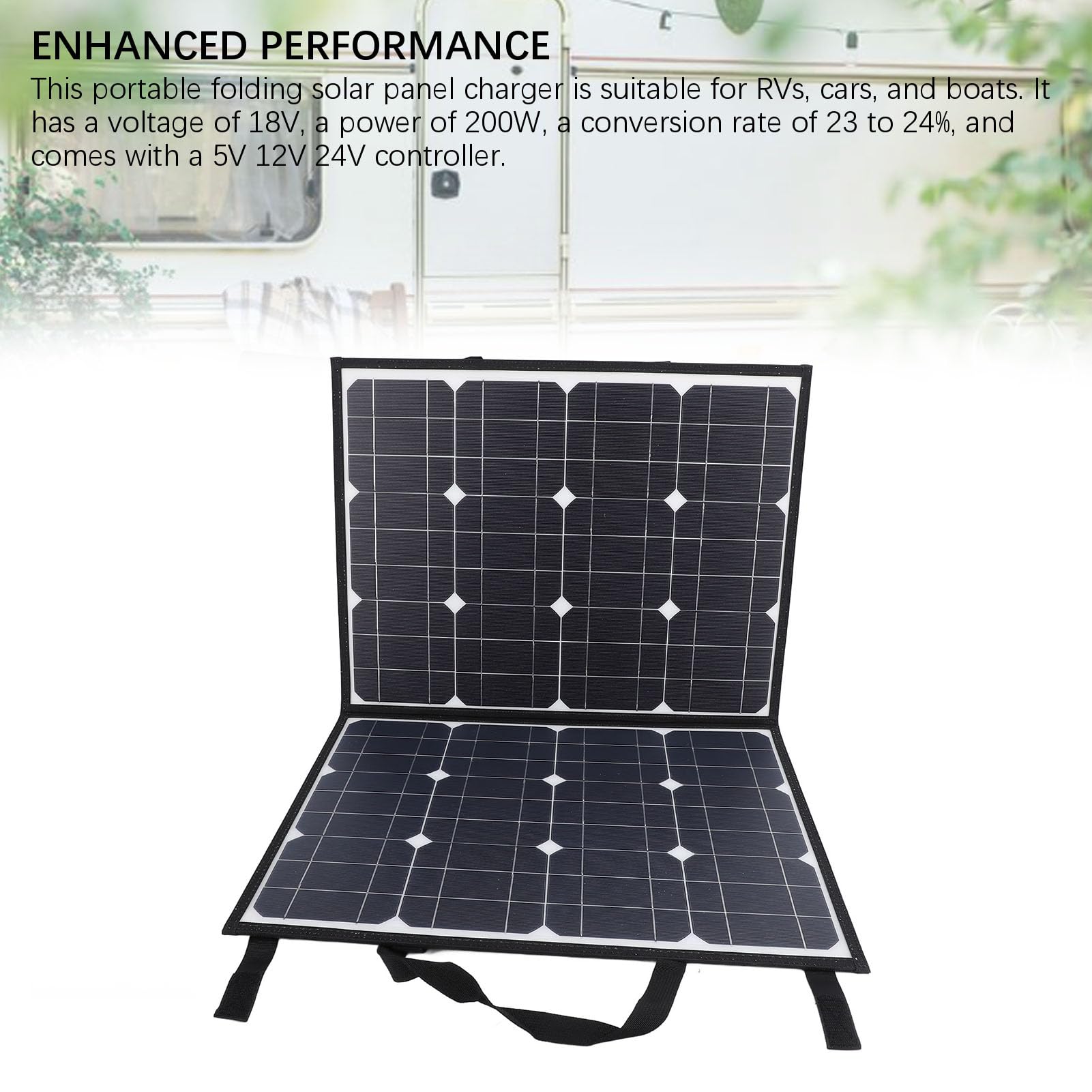 Caricatore Solare Portatile da 200W Pannello Ad Alta Efficienza
