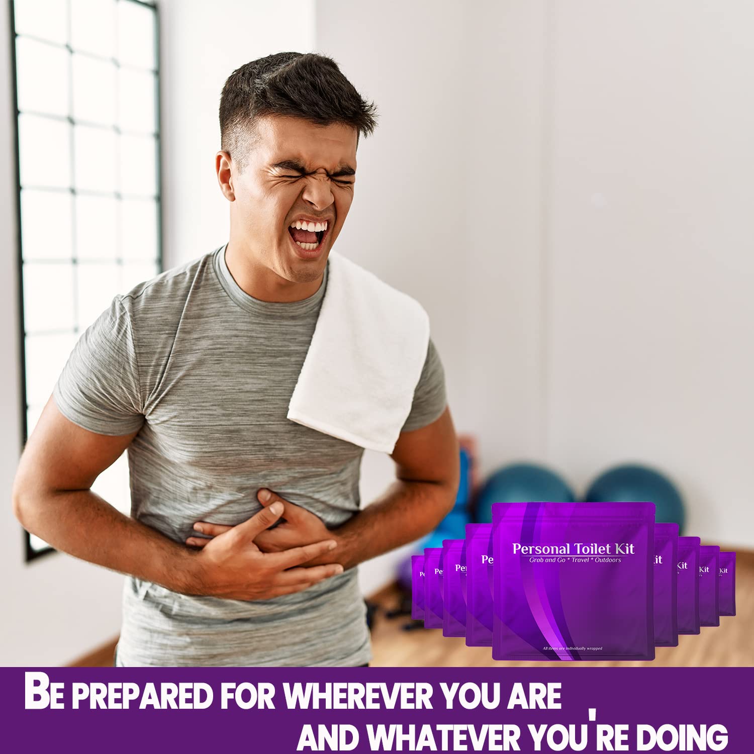 pH Advantage Personal Toilet Kit To Go – 10 Pack (Purple)