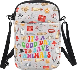 CHOORO Animal Rescue Gift It's A Good Day To Save Animals Crossbody Bag Vet Tech Gift Veterinarian Gift Animal Lover Gift