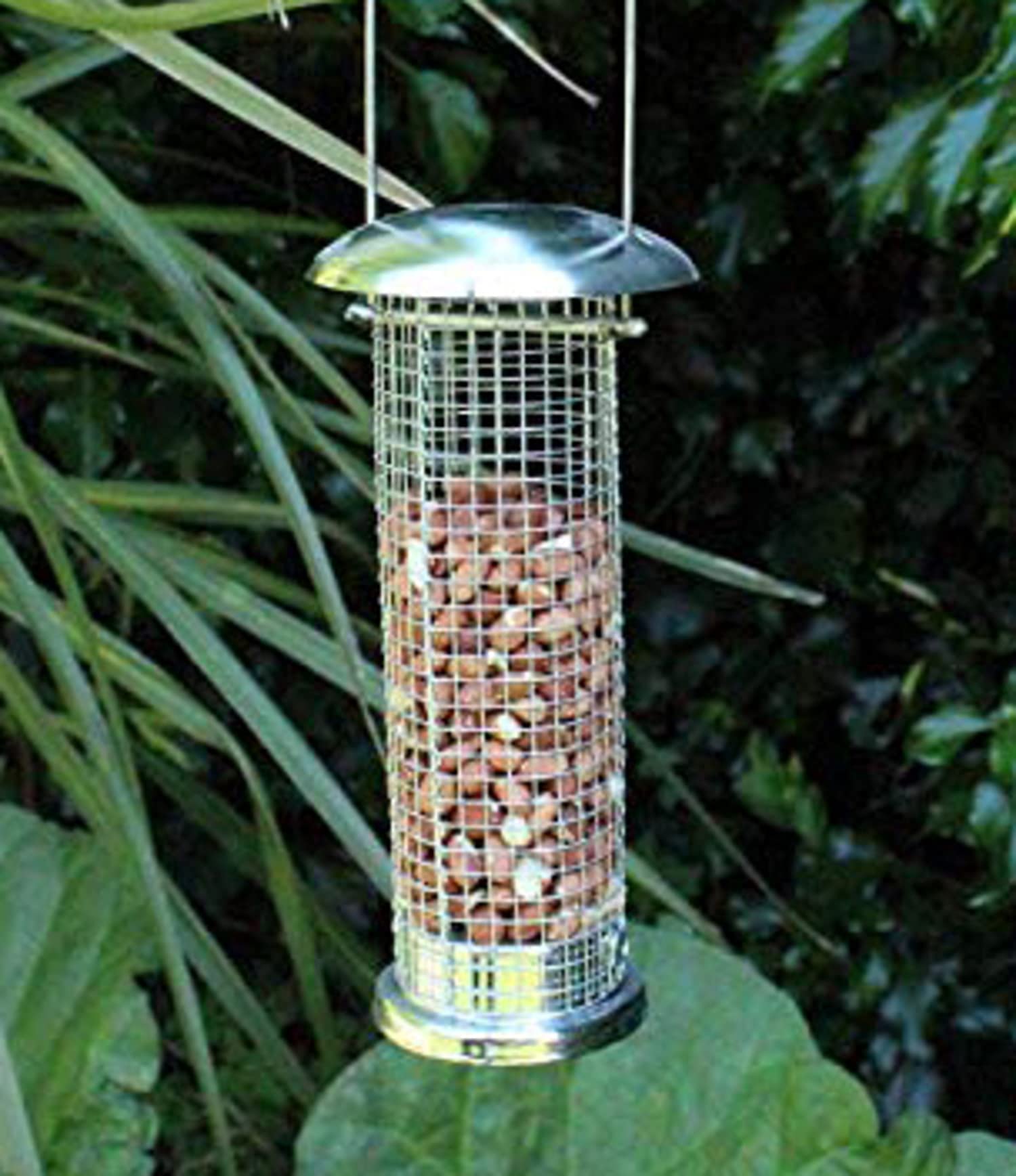 Garden Mile - Mangiatoia per uccelli selvatici, elegante stazione di alimentazione con molti ganci e rami per qualsiasi mangiatoia per uccelli come semi, arachidi, girasole e palla di grasso