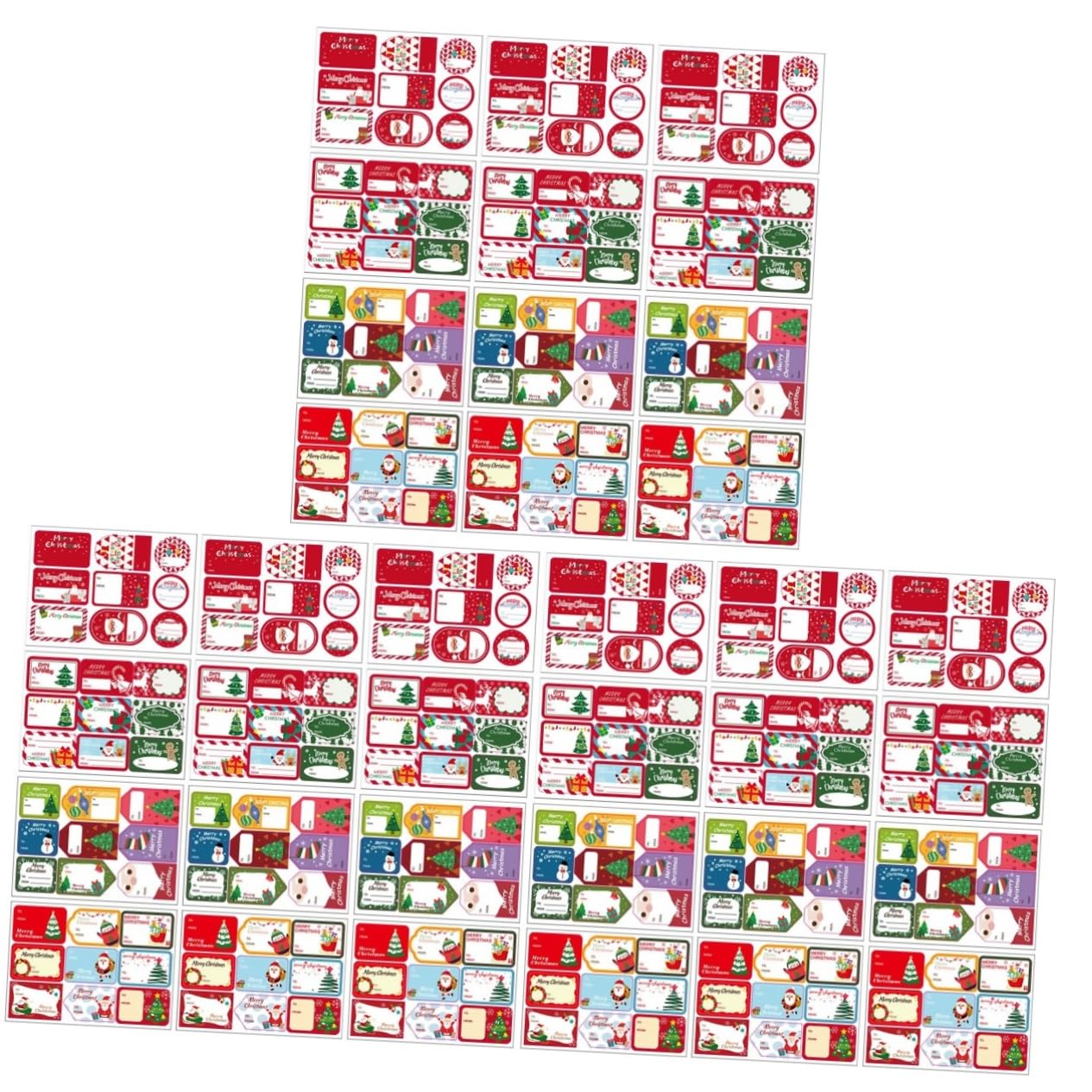 Abaodam 36 Fogli Etichette Adesive Natalizie Adesivi Di Natale Adesivo Natalizio Etichetta Adesiva Natalizia Cibo Per Renne Sacchetto Di Caramelle Rotolo Foglio Di Rame