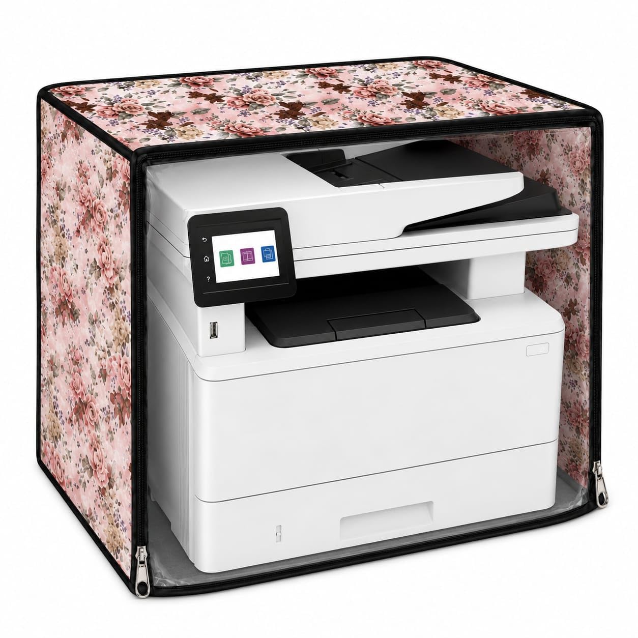 JMT Printer Cover For HP Laser MFP 329dw Printer (Pink Rose Print)-picture-28