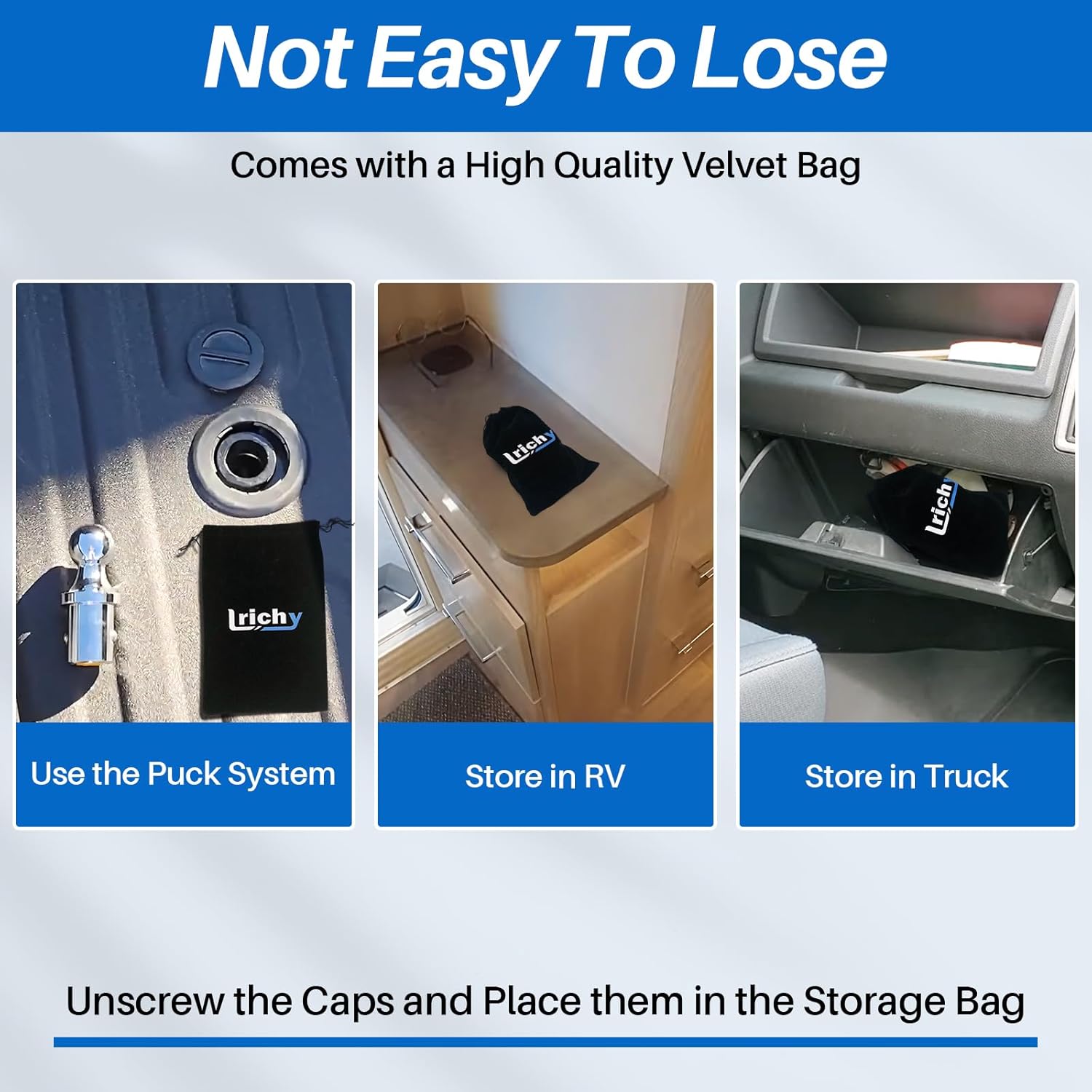 Bed Plug Cover Kit with Storage Bag for 2014-2026 Dodge Ram 2500 3500 Pickups Replacement 68225506AA, Puck System Gooseneck Covers for Truck with 5th Wheel/Gooseneck Tow/Trailer Tow Setups