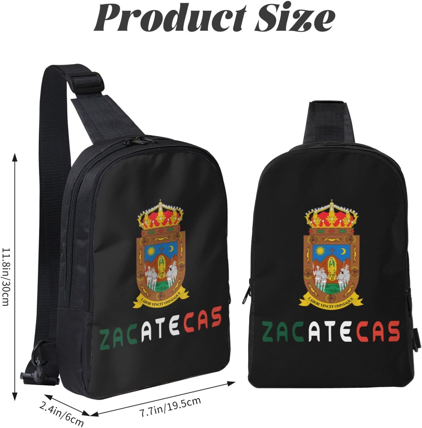 Flag Of Zacatecas Mini Crossbody Sling Backpack Shoulder Chest Bag Daypack for Hiking Traveling