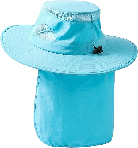 Miniatura 2 de Sombrero de protección solar UV 50+ para hombres y mujeres, sombrero de pescador de ala ancha para deportes al aire libre y trabajos, sombrero de