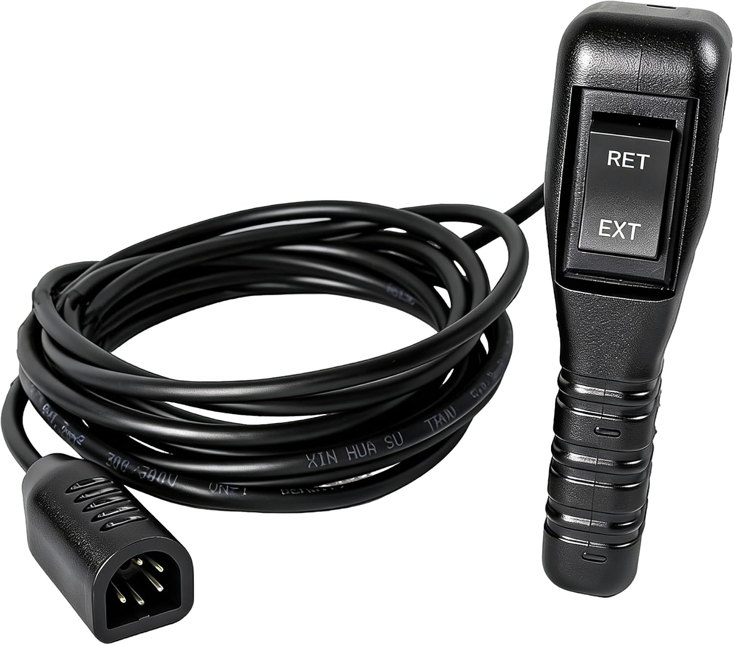 83665 Plug-in Truck Winch Remote Controller | Compatible with WARN M8000 M12000 VR12000 Zeon 10S Winches and Fits on Ford Dodge Ram Power Wagon | with Ergonomic Grip and 12FT D-Shape Connector Cable