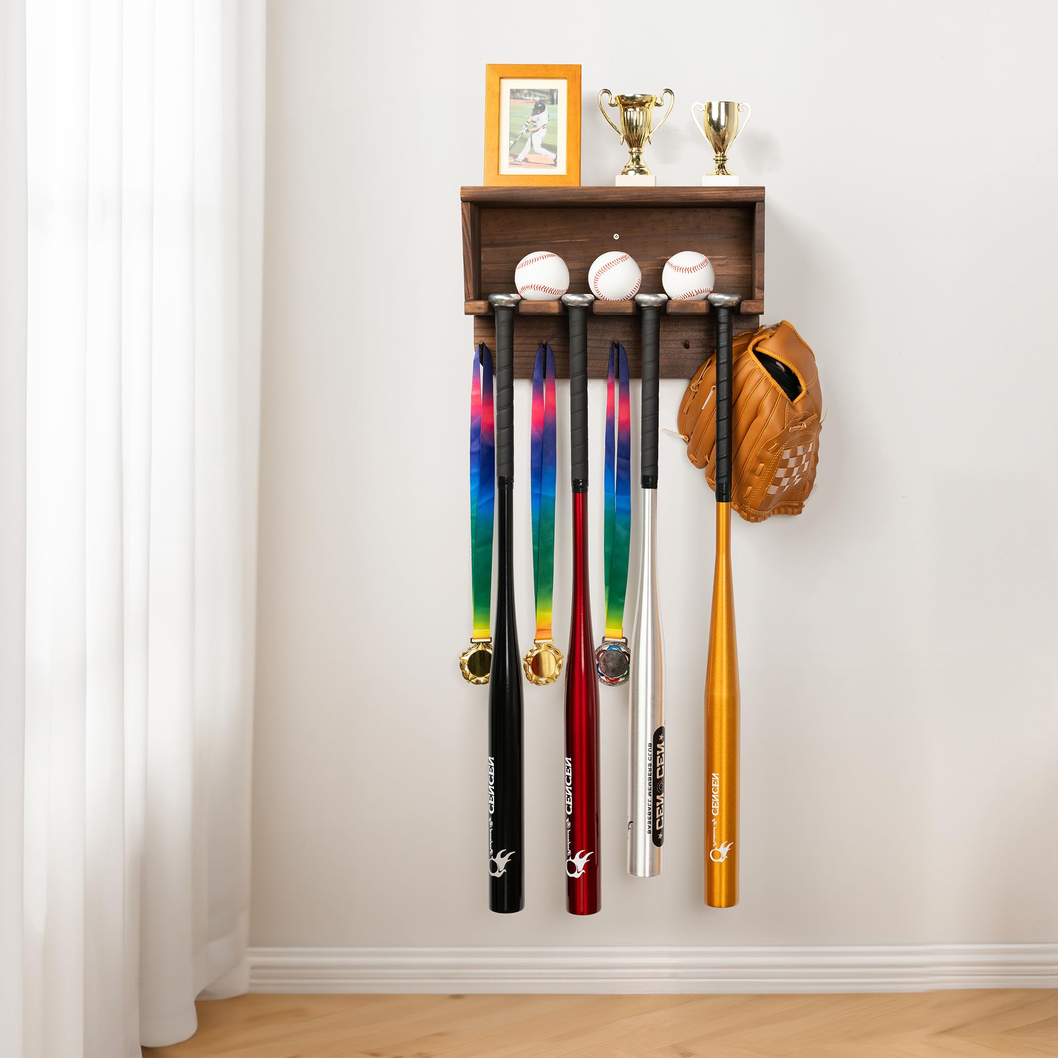 Baseball Bat Holder For Wall