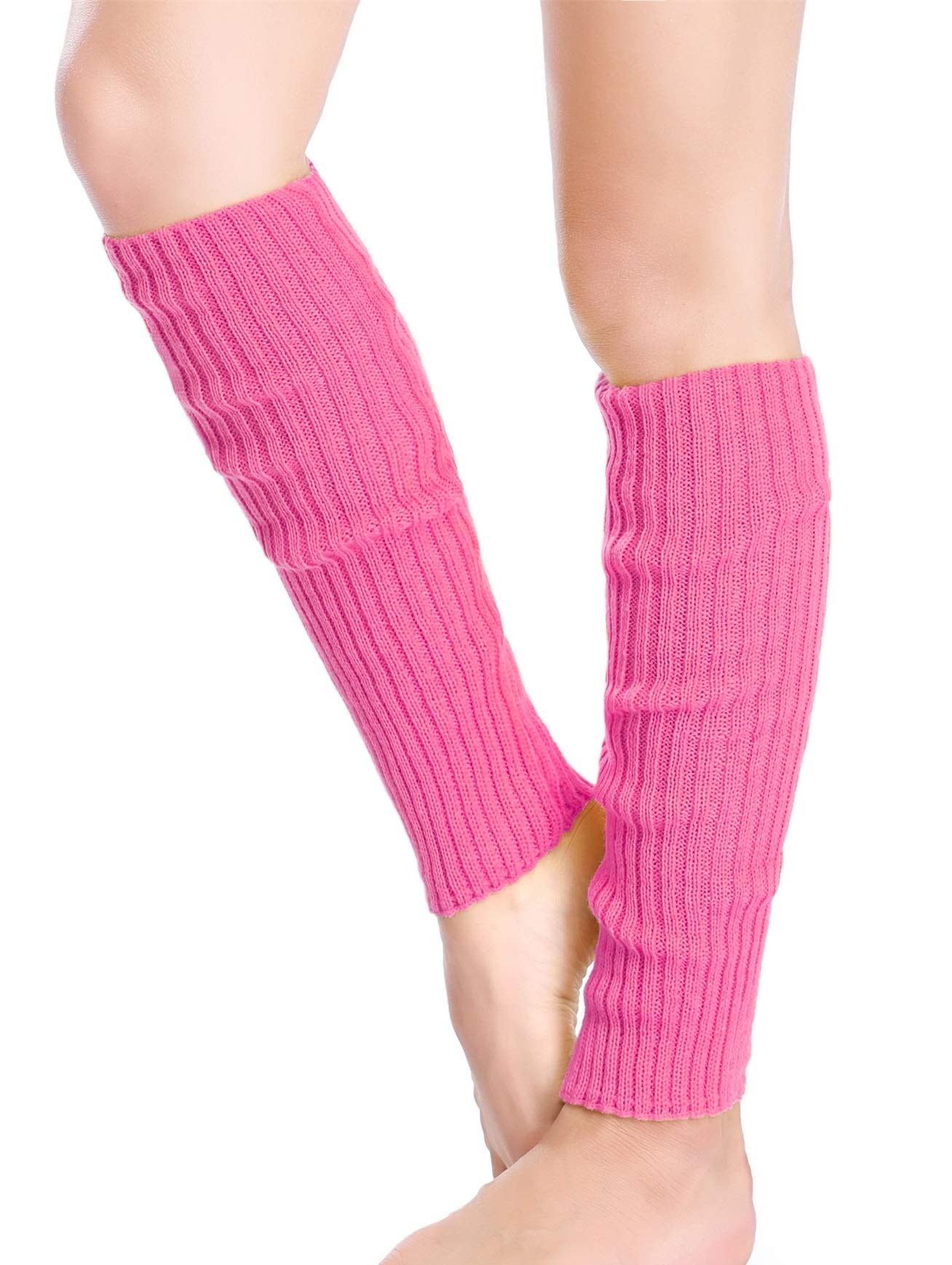 Retro Women 80s Adult Ribbed Knitted Leg Warmers Crochet Long Boot Socks Y2K Party Dance Sports Yoga
