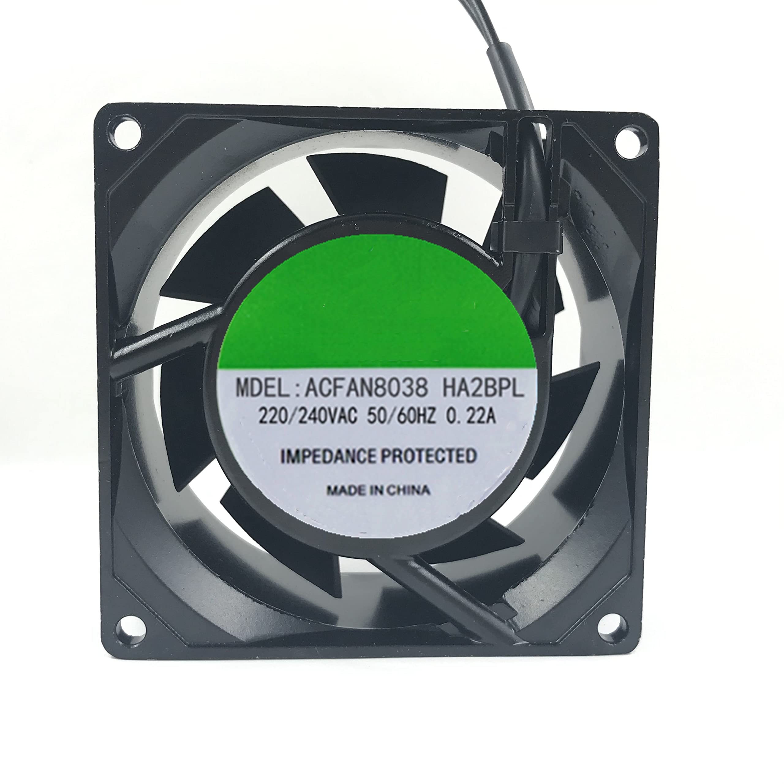 CZVJUKBYP 220V 0.22A 8038 Cooling Fan 80X80X38mm