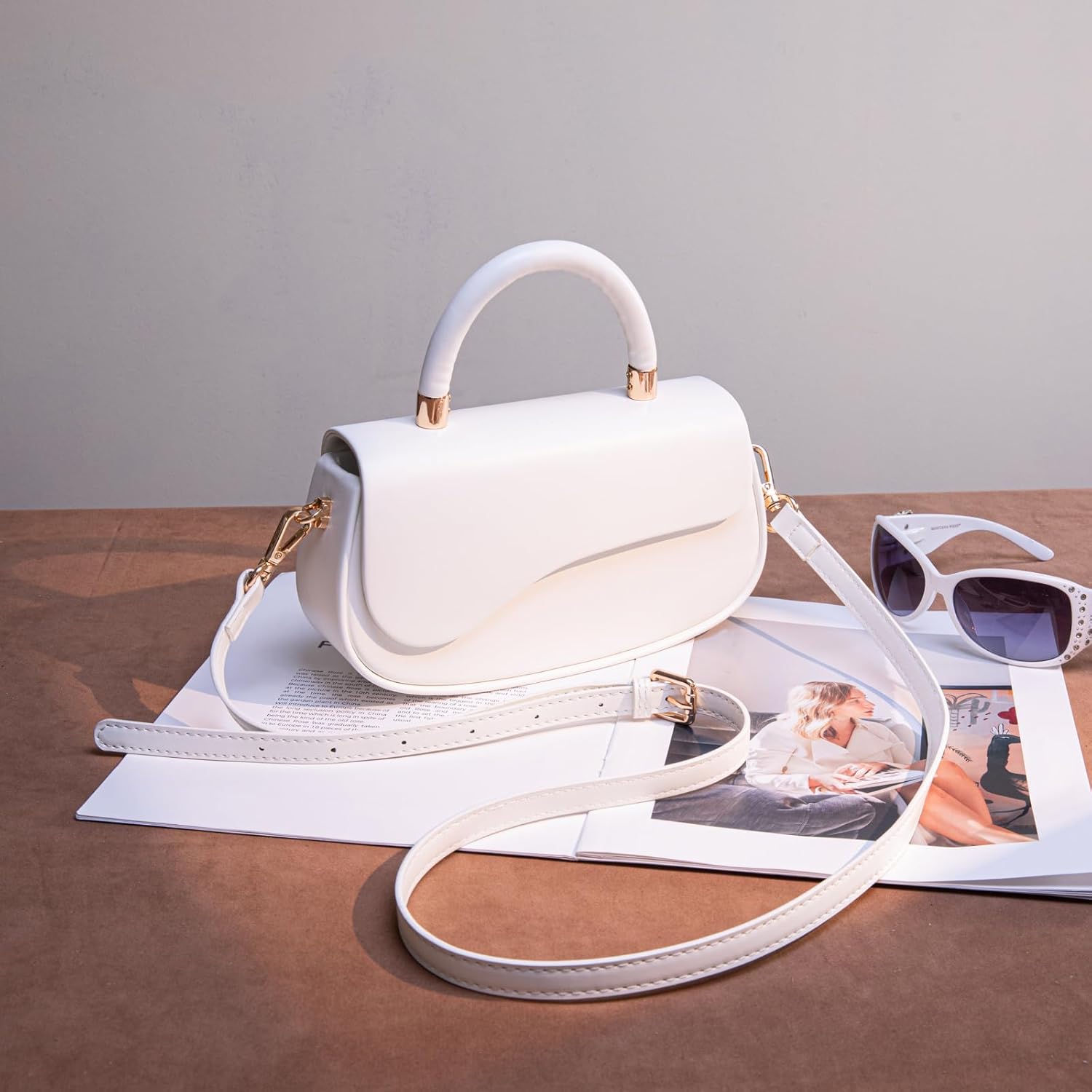 Milan Chiva Small Elegant Top Handle Purses for Women Mini Handbags Cute Crossbody Purse - Image 3