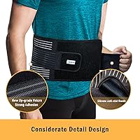 Vista 6 de DARLIS Back Brace Support Belt with Inflatable Lumbar Pad - Extra Support for Lower Back Pain, Herniated Disc, Sciatica, Scoliosis, Adjustable