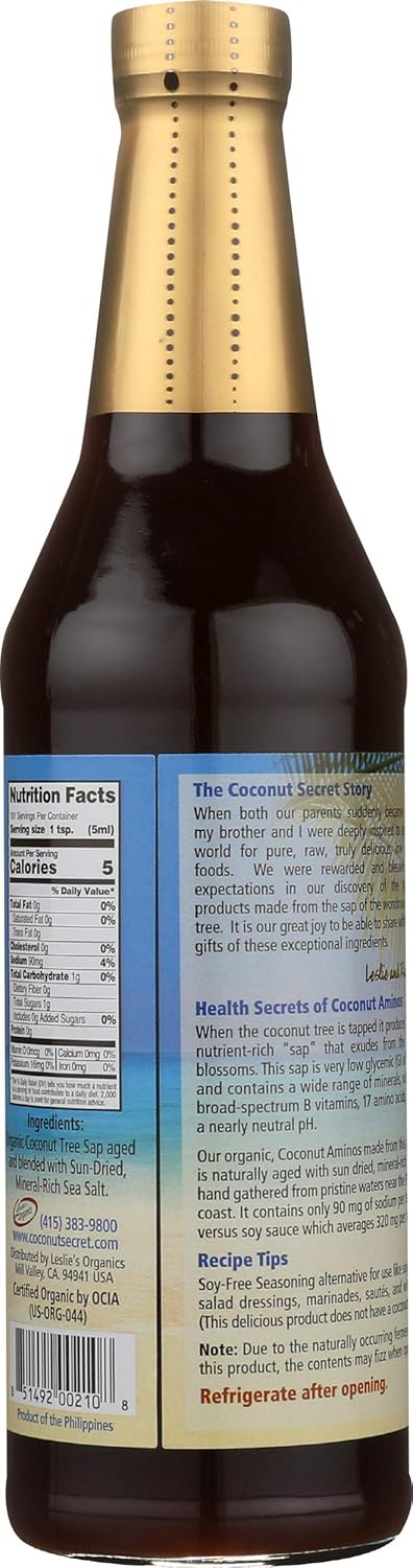 Coconut Aminos Soy Free Seasoning Sauce 16.90 Ounces (Pack of 6)
