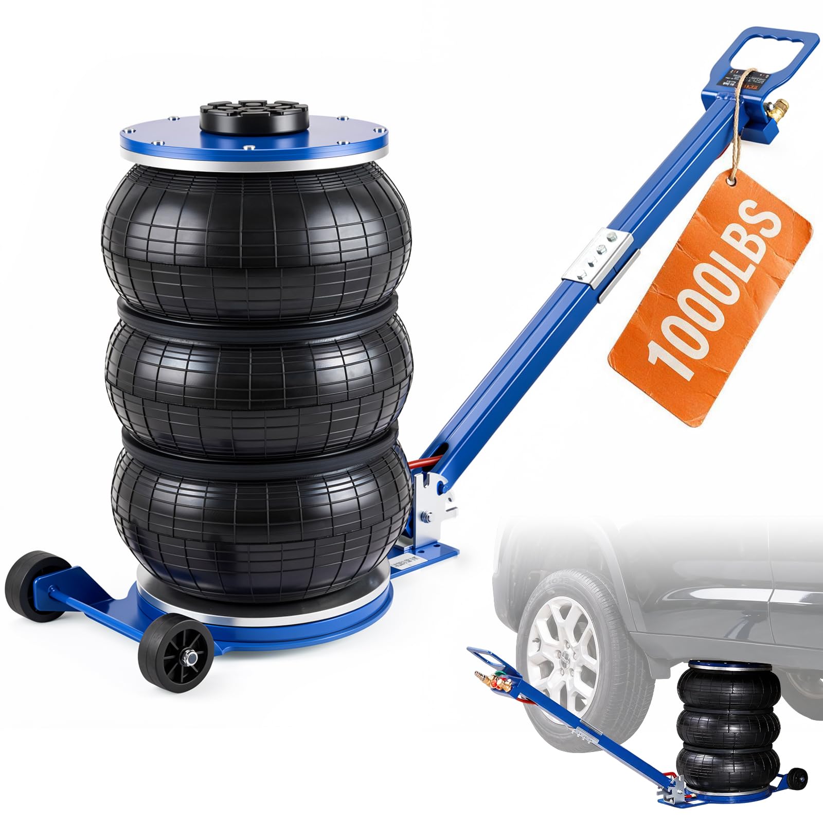 Amazon.com: VEVOR Triple Bag Air Jack, 5 Ton/11000 lbs | Six Steel