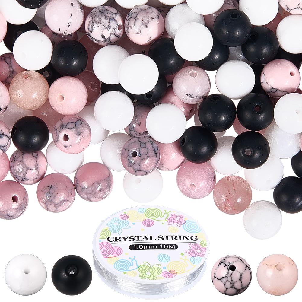 Perles en Pierre de 8mm avec Cordon Élastique : Fini les Fils de Bijoux qui Cassent