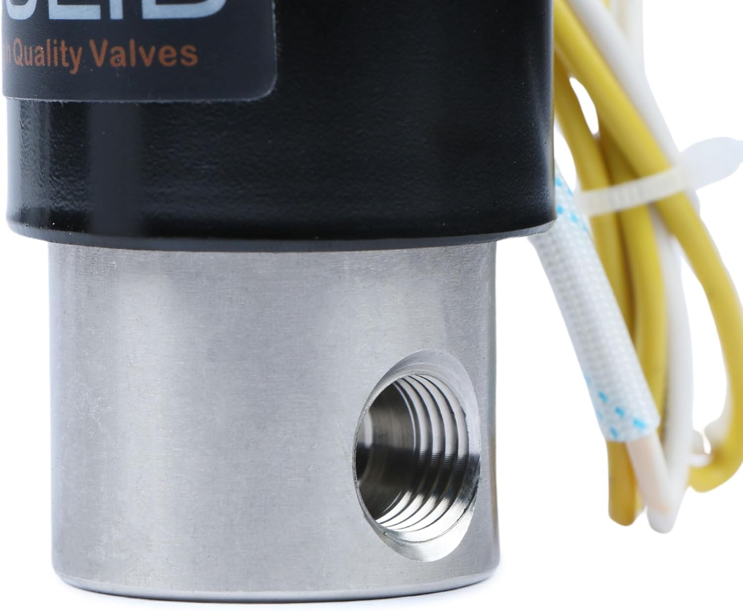 U.S. Solid 1/4" Stainless Steel Electric Solenoid Valve 110VAC Normally Closed VITON