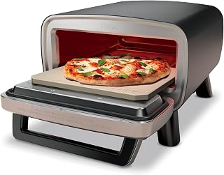 Ninja Artisan MO201 Outdoor Pizza Oven: 12-Inch Electric 700°F, 3-Min Neapolitan Thin Crust NY Pizza, Bake Broil Proof Warm