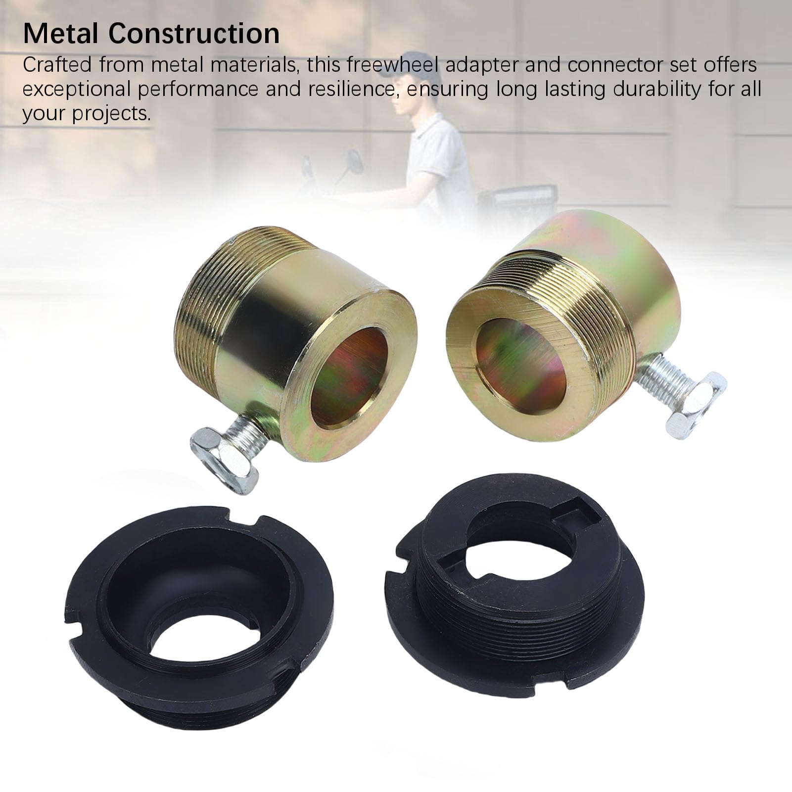 Adaptateur de roue libre et kit de connecteur pour tricycles électriques et motos – Roue libre de rechange en acier de 20 mm
