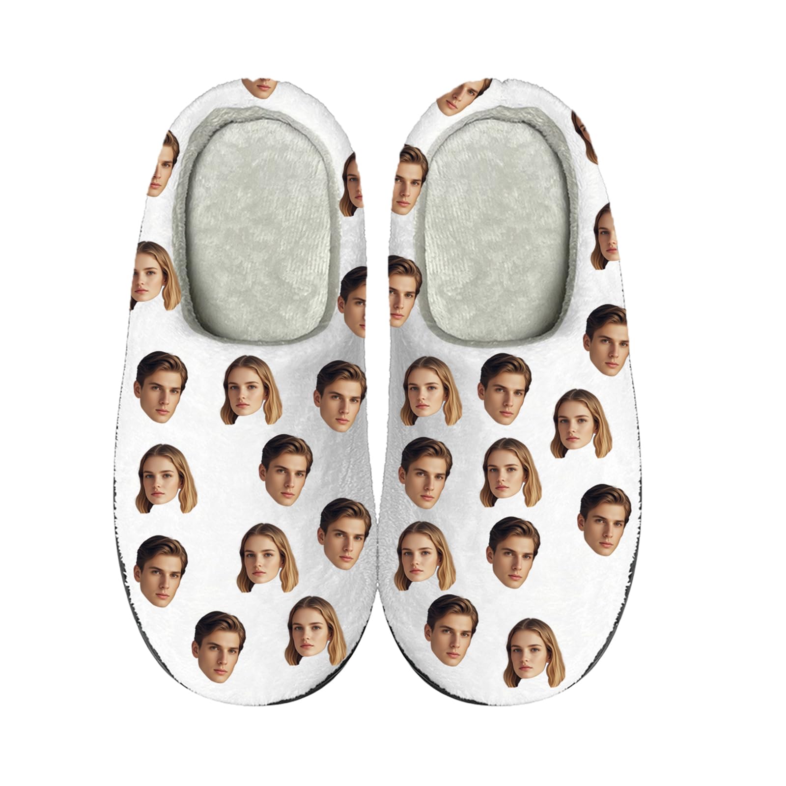 CustomCustom Slippers With Face Photo for Men Women Personalized Warm  Non-Slip House Shoes for Couples Personalised Gifts for Your Family Friend