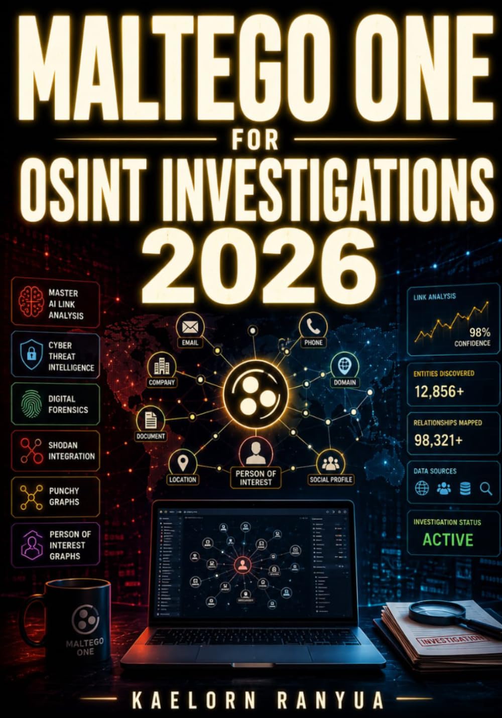 Maltego One For OSINT Investigations 2026: Master AI Link Analysis, Cyber Threat Intelligence, Digital Forensics, Shodan, Hunchly & Person Of Interest Graphs