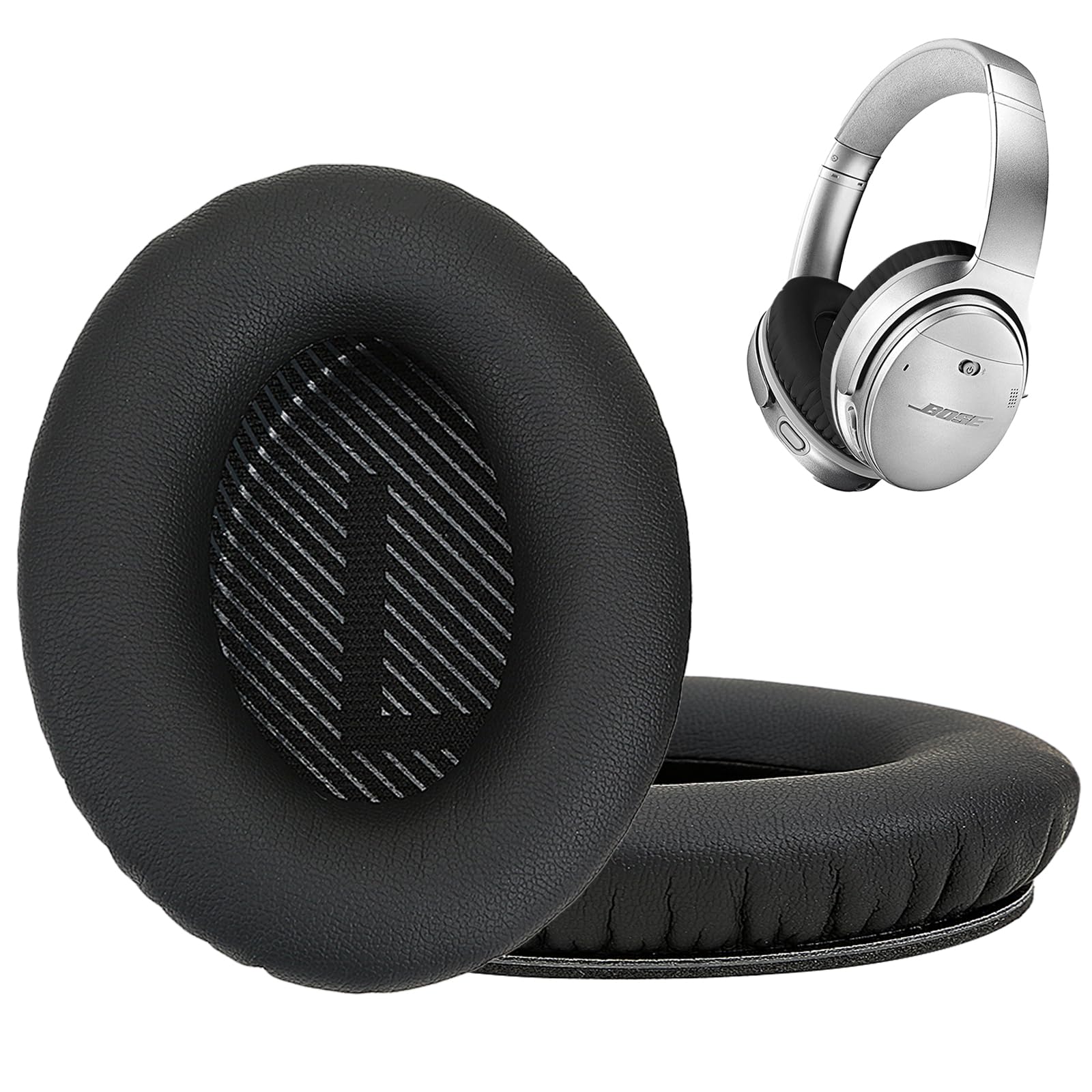Cuscinetti Auricolari Di Ricambio Per Bose QuietComfort &ndash; QC2, QC15, QC25, QC35, AE2 &ndash; Grigio (MMOBIEL)