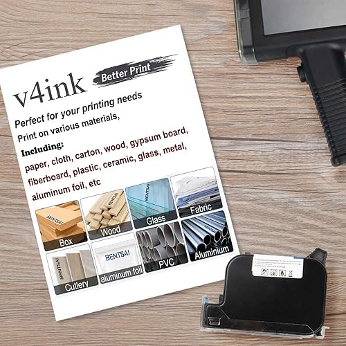 Miniatura 12 de v4ink Bentsai BT-2583P Cartucho de tinta amarillo de 1.4 fl oz de repuesto de tinta de secado rápido para impresora de inyección de tinta portátil