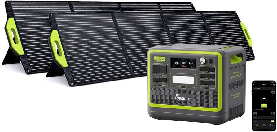 Amazon.co.jp: FOSSiBOT F2400 ポータブル電源 2枚 200W セット Amazon.co.jp: FOSSiBOT F2400 ポータブル電源 2枚 200W セット