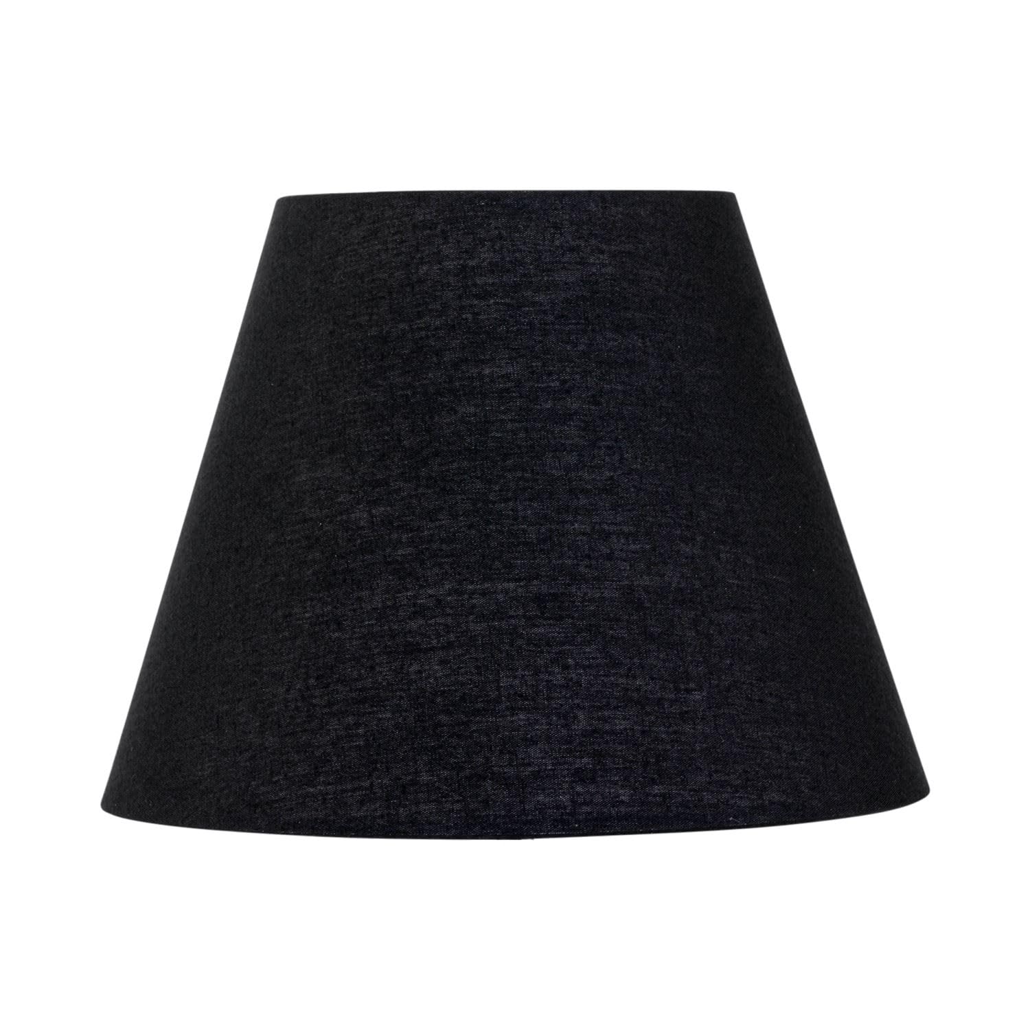Firstchoicelighting Black Fabric Table Lamp Shade, Lampshade For Table Lamp Or Bedside Light, Diameter 20Cm