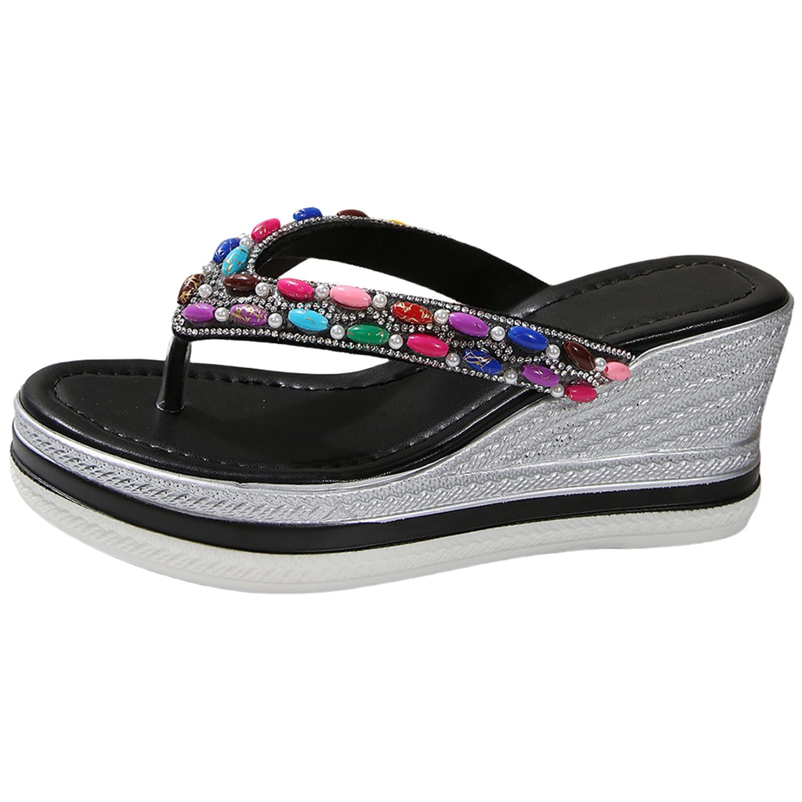 Generico Sandales OrthopéDiques Femme Confortables LéGèRes AntidéRapantes Semelle Souple Respirantes Chaussures Femme éTé Mode Mules Support Pieds Larges Ville Usage Quotidien