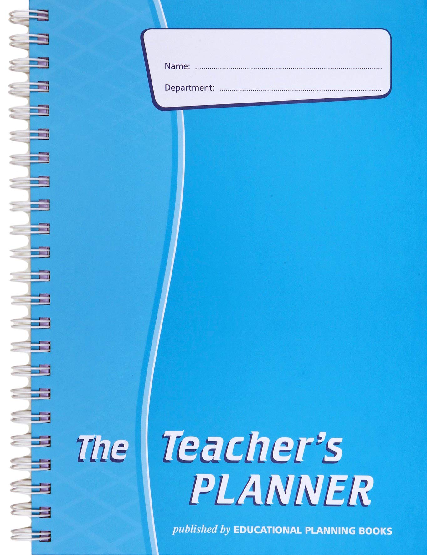 Educational Planning Books - The Teachers Planner Wirobound 2025-26 | A4 Teacher Planner & Academic Diary, Page-a-Day Teacher Notebook in 5 Periods per Day - Turquoise (TP13-T)