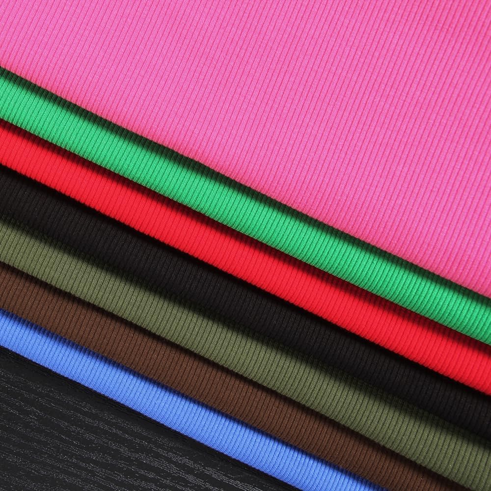 GEMBERA Womens Sleeveless High Neck Racerback Ribbed Knit Fitted Basic Cotton Cropped Tank Top - Image 6