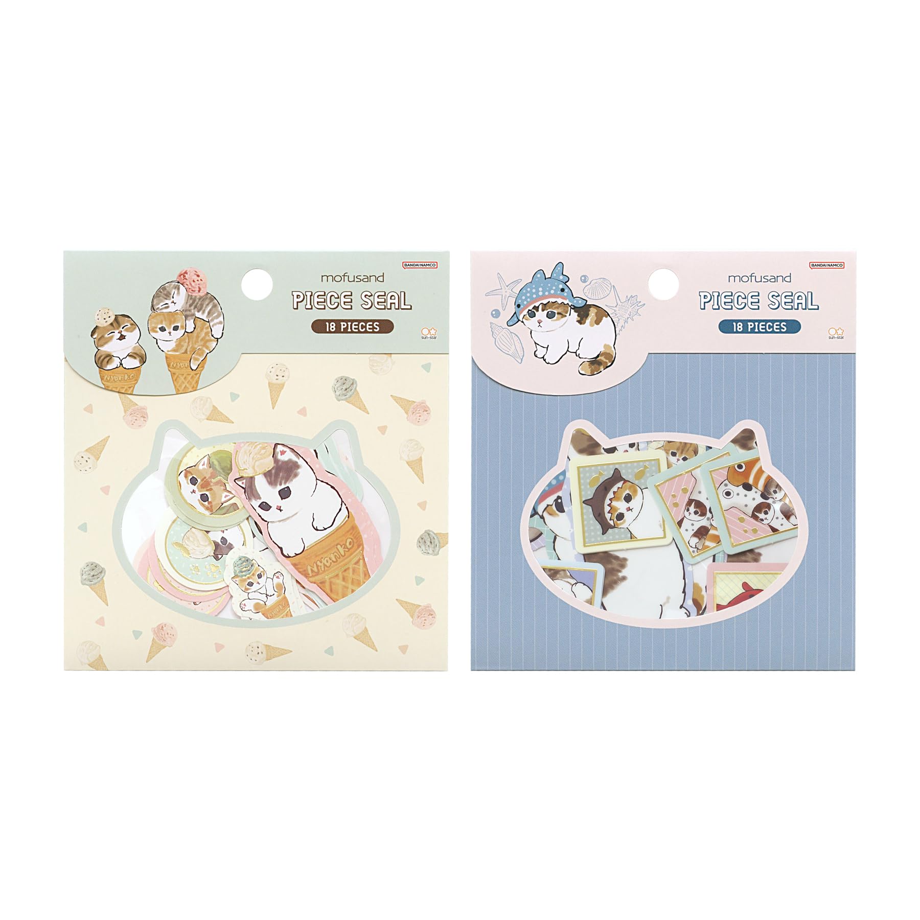 Amazon | サンスター文具 mofusand シール ピースシール 海の生き物
