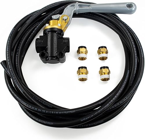 Miniatura 2 de HornBlasters Kit de válvula de aire manual de 1/2 '' - 1/2 '' NPT para bocinas de aire y tren - Incluye válvula, línea aérea y accesorios