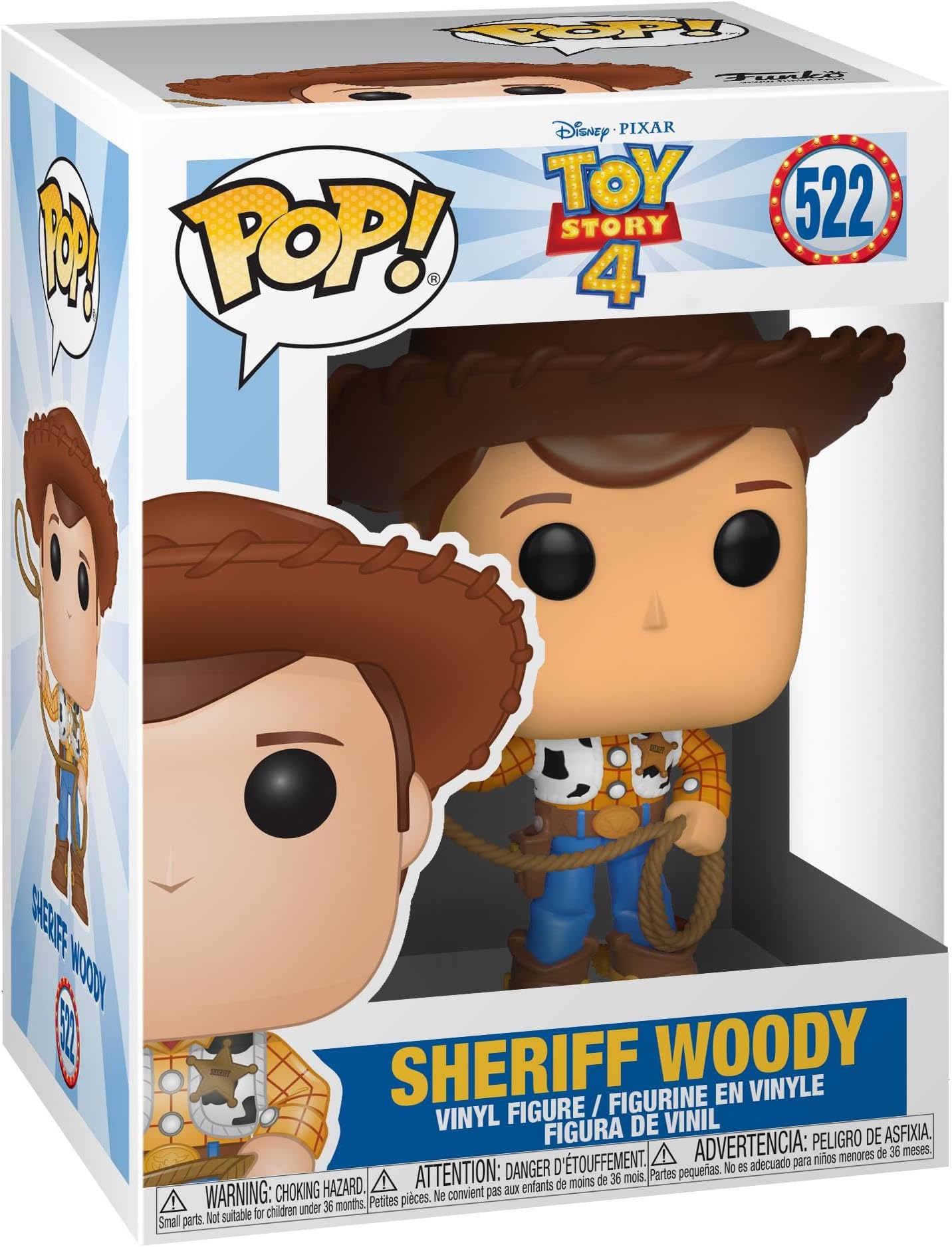 POP! Vinyl: Disney Pixar: Toy Story 4: Woody - Collectable Vinyl Figure - Gift Idea - Official Merchandise - Toys for Kids & Adults - Movies Fans - Model Figure for Collectors and Display