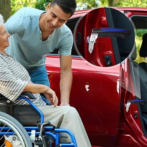 Miniatura 4 de BESULEN Mango de puerta de auto, mango de asistencia y apoyo para adultos mayores y personas con discapacidad, herramienta de emergencia portátil